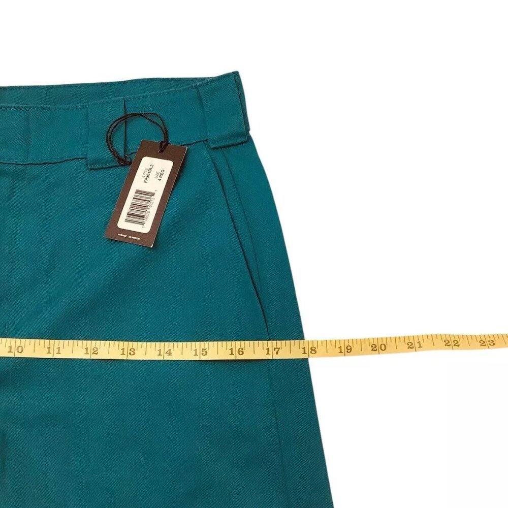 Dickies Women's Aqua Wide Leg Jeans - Picture 5 of 11
